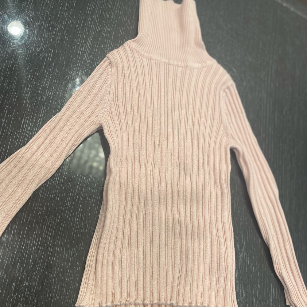 Prime mark Ribbed turtle high neck sweater slim ribbed jumper girl toddler